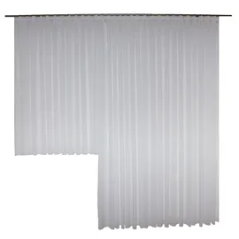 Wirth Gardine WIRTH "Mara", weiß, B:250cm H:120cm, Polyester, Gardinen, Gardine, Fertig-Store mit FB 1:3 nach Maß