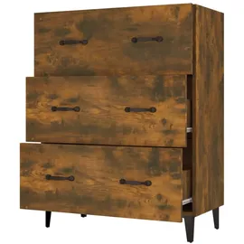 vidaXL Sideboard Räuchereiche 69,5x34x90 cm Holzwerkstoff