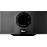 Medion P66348 Internetradio mit CD-Player (WLAN, DAB+, Spotify Connect, UKW Radio, MP3, USB, Bluetooth, Farbdisplay, vertikale Kompaktanlage) - Schwarz