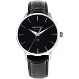 Marschall Original Herren-Funkarmbanduhr Clasico Acero Negro Armbanduhr Funkuhr