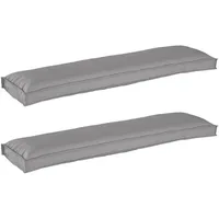 VidaXL Palettenkissen für Bank 2 Stück Grau 150x40x8 cm