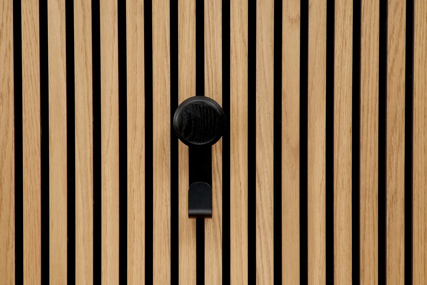 ter Hürne SilentDesign LivingWall Anbauelement Metall pulverbeschichtet schwarz / Holz schwarz lackiert Small Haakon Small Function 190x100x55 mm