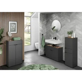 Germania Waschbeckenunterschrank 2 Türen 80 x 60 cm Grau