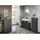 Germania Waschbeckenunterschrank 2 Türen 80 x 60 cm Grau