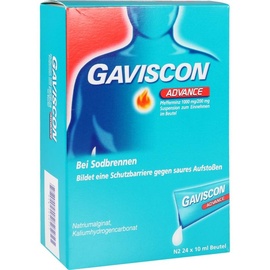 Reckitt Benckiser Deutschland GmbH Gaviscon Advance Pfefferminz Suspension bei Sodbrennen