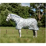 Horseware Ireland Fliegendecke Integrated Fly Sheet dragonflyprint/silver/bluesage 165 cm)