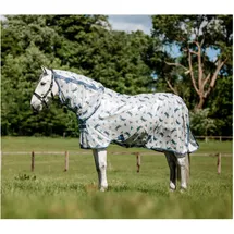 Horseware Ireland Fliegendecke Integrated Fly Sheet dragonflyprint/silver/bluesage 165 cm)