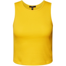 Mavi Damen Sleeveless Jersey T-Shirt, gelb, S