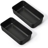 Homikit Kastenform 2er-Set, Edelstahl Brotbackform Königskuchenform für Brot/Kuchen/Toast, Rechteckig