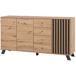 Sideboard  Harmony , holzfarben , Maße (cm): B: 160 H: 85 T: 40