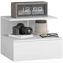 Homcom Nachtschrank 39,8 x 35 x 31,6 cm Weiß