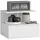 Homcom Nachtschrank 39,8 x 35 x 31,6 cm Weiß