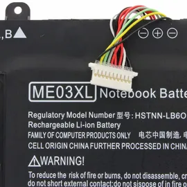 AccuCell Akku passend für HP Stream 11-D010NR, Li-Polymer, 11,4V, 3250mAh, 37Wh, built-in, ohne Werkzeug