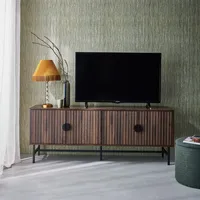 Sweeek TV-Möbel mit geriffeltem Holzdekor 160 cm