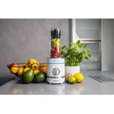 Noveen N'OVEEN Mixer Smoothie Maker, High Performance Mixer 300 W & 2 x Smoothie Flaschen 0,6 l & Mühle zum Zerkleinern