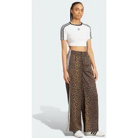 adidas Wide Leg Satin Joggers braun XS