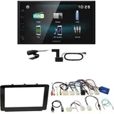 Kenwood DMX-125DAB USB Bluetooth MP3 DAB+ Einbauset für Toyota Hilux 2016-2019