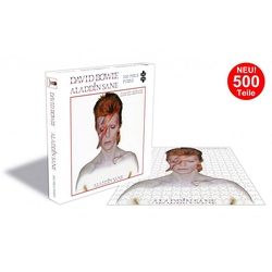 empireposter Puzzle David Bowie Aladdin Sane - 500 Teile LP Cover Puzzle im Format 39x39 cm, 500 Puzzleteile
