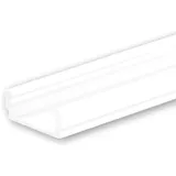ISOLED LED Aufbauprofil SURF12 FLAT Aluminium pulverbeschichtet weiß RAL 9010, 200cm