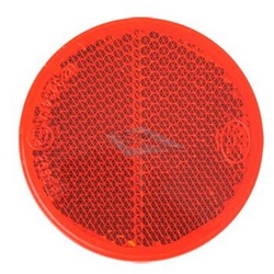 Reflektor 55mm Rot RUND selbstklebend