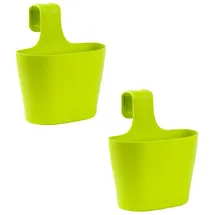 ENGELLAND 2 x Blumenkasten 22,5 x 11,5 x 27 cm Grün
