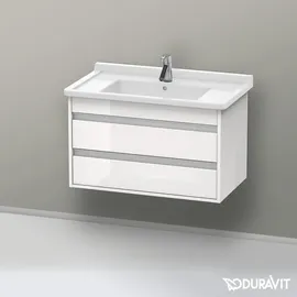 Duravit Waschtischunterschrank 2 Auszüge 80 x 48 x 45,5 cm Weiß Hochglanz