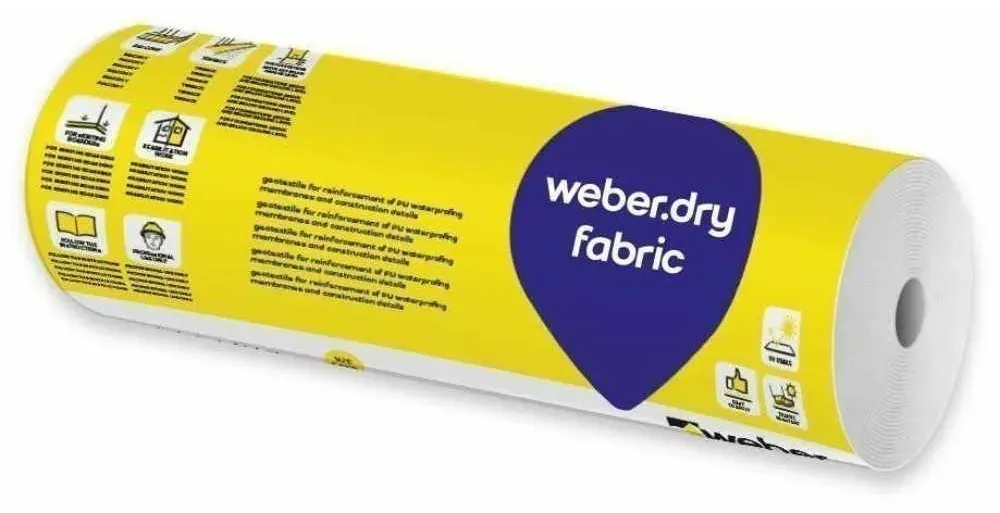 Verstärkungseinlage - weber.dry fabric 65 - 100x1,0m - Polyestervlies