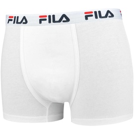 Fila Herren 2er Pack - Baumwolle, einfarbig weiß S
