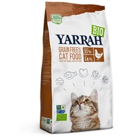 Yarrah Bio mit Bio Huhn & Fisch getreidefrei Katzenfutter trocken