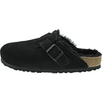 Birkenstock Boston Lammfell 259883, Clogs, Schwarz (Schwarz 49), 39 EU (5.5 UK) - 39 EU Schmal