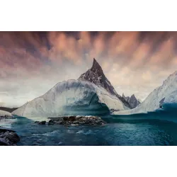 Fototapete PAPERMOON "Photo-Art QIYE, PAKISTAN K2", bunt, B:5,00m L:2,80m, Vlies, Tapeten