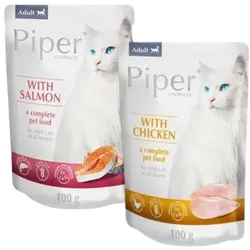 PIPER Adult Mix Geschmacks Huhn und Lachs  24x100 g