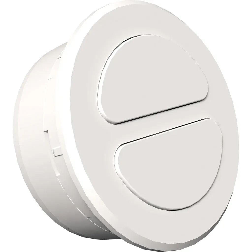 Push Power 2-fach Schalter Mini 35 -  weiß