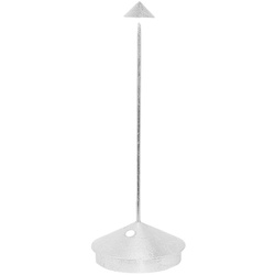 Pina Pro LED-Tischleuchte Blattsilber wiederaufladbar und dimmbar kabellos Zafferano