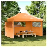 vidaXL Partyzelt Faltbar Pop-Up 3 x 3 m inkl. 3 Seitenteile Orange