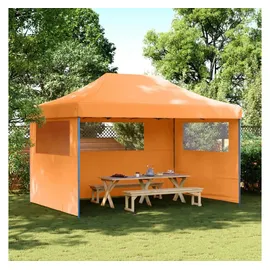 vidaXL Partyzelt Faltbar Pop-Up 3 x 3 m inkl. 3 Seitenteile Orange