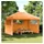 vidaXL Partyzelt Faltbar Pop-Up 3 x 3 m inkl. 3 Seitenteile Orange