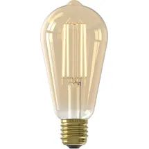 Calex LED Lampe E27, ST64, Vintage Gold, 2100K Extra Warmweiß Licht, mit Tag- und Nachtsensor
