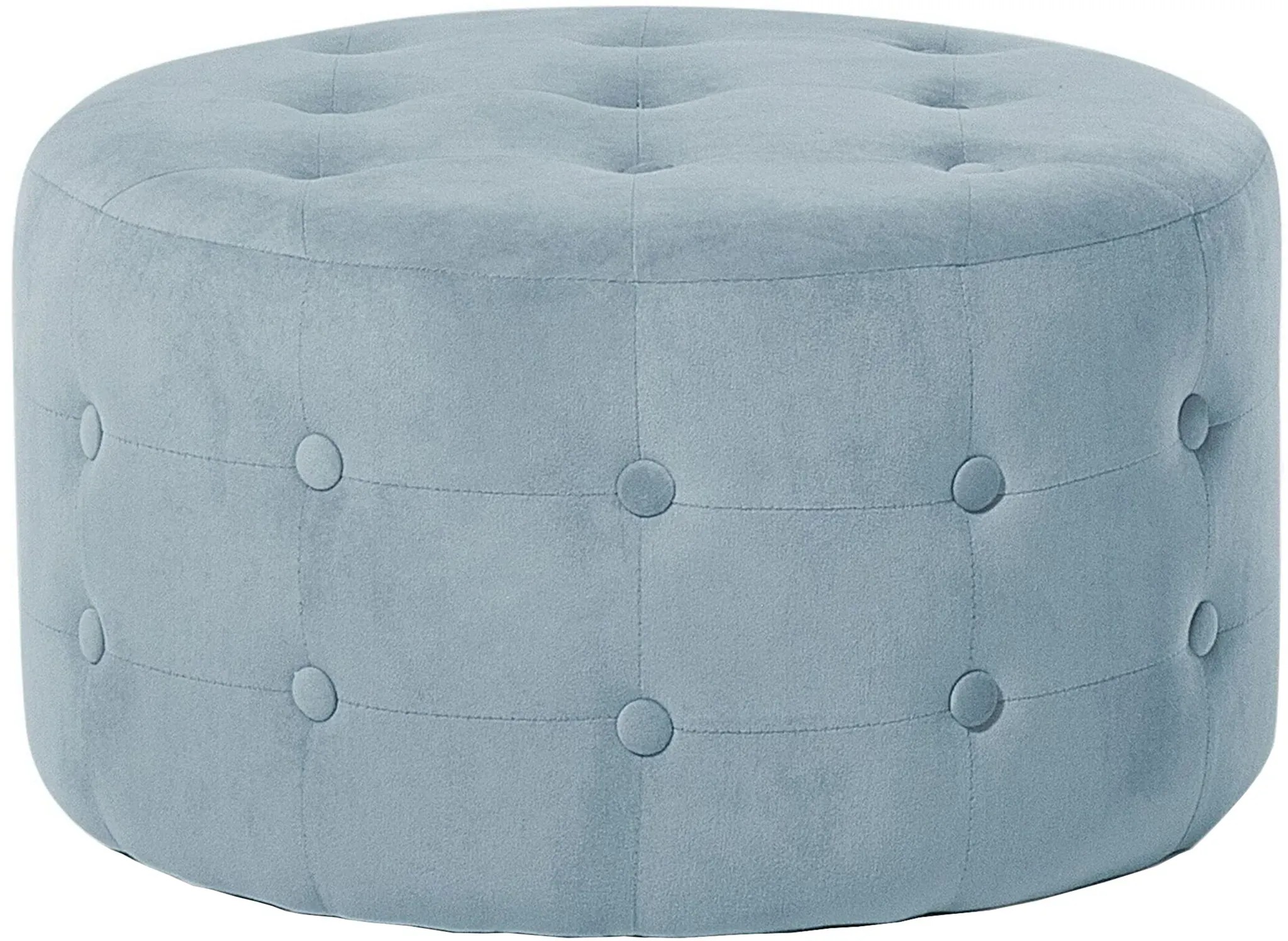 Pouf Samtstoff ⌀ 55 cm grau TAMPA