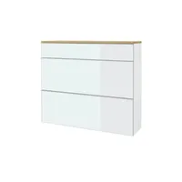 Möbel Kraft VORTINA 120 x 102 x 31 cm weiß / weiß