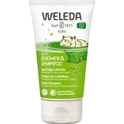 Weleda - 2 in 1 Shower & Shampoo, Spritzige Limette Duschgel 150 ml Unisex 150 ml Duschgel