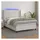 vidaXL Boxspringbett mit Matratze & LED Weiß 180x200 cm Kunstleder