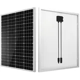 GLIESE Solarmodul Monokristallin Soalrpanel 12 V für Balkonkraftwerke Wohnmobile, 120 W, Monokristallin, (1-St), IP65, Erweiterbar durch Serien- und Parallelschaltung