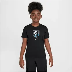 NIKE Atlético Madrid Crest T-Shirt Kinder 010 - black L (147-158 cm)