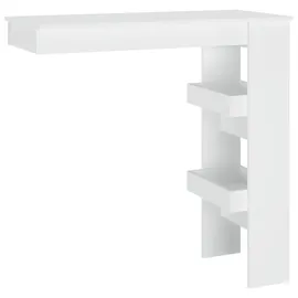 vidaXL Wand-Bartisch 102 x 45 x 103,5 cm Weiß
