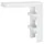 vidaXL Wand-Bartisch 102 x 45 x 103,5 cm Weiß