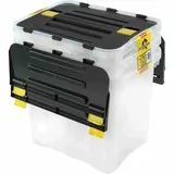 Heidrun Dragon Box 34 x 31 x 42 cm 3-tlg. transparent