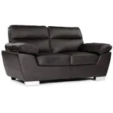 Habitat et Jardin Ledersofa aus rekonstituiertem Leder und PVC Dallas - 169 x 88 x 90 cm - 2-Sitzer - Schokolade