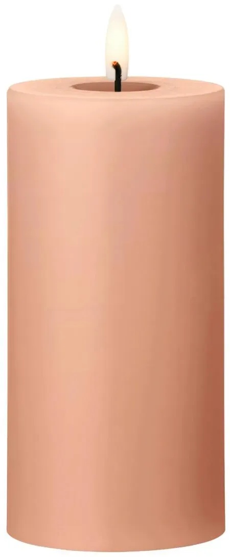 Ester & Erik LED Blockkerze 15 cm Rosy Caramel