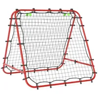 Homcom Fußball, Rebounder Kickback Tor Rückprallwand Netz beidseitiger Rückprall